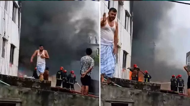 বাড্ডায় ফার্নিচারের গোডাউনে ভয়াবহ আগুন